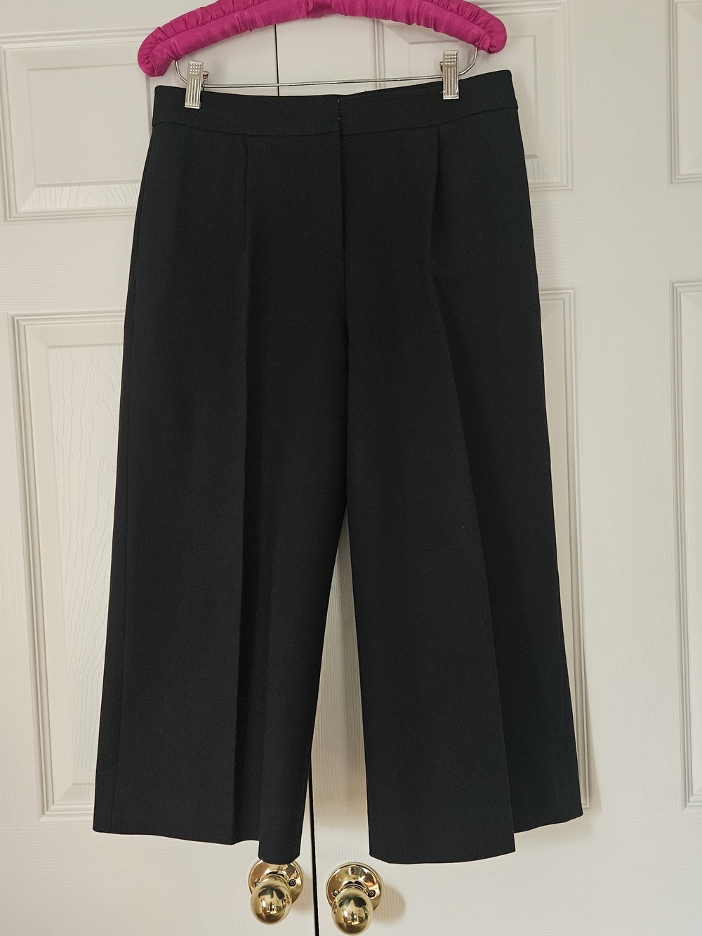 KATE SPADE NEW YORK Classic Black Cropped Gaucho Style Pants Sz 6